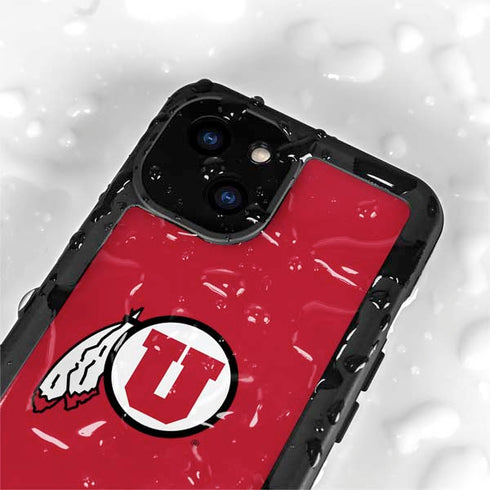 University of Utah Logo iPhone 15 Waterproof Case